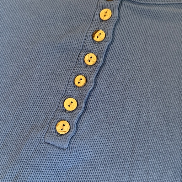 Women's Ribbed LS Henley - Picture 3 of 12